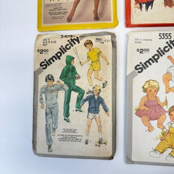 Simplicity Lot of 4 Vintage 80s Sewing Patterns‎ 9956 5352 5473 5355 - Picture 4 of 6